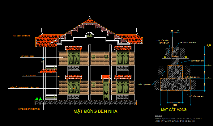 kiến trúc biệt thự,kiến trúc hạng mục biệt thự,bản vẽ cad biệt thự,biệt thự đẹp